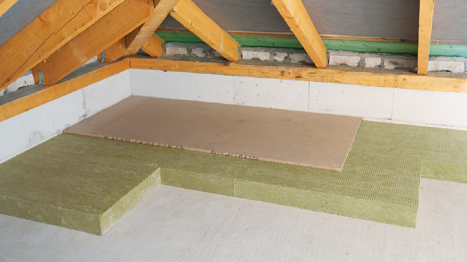 EnEV Dachbodendämmung mit Produkten aus Steinwolle