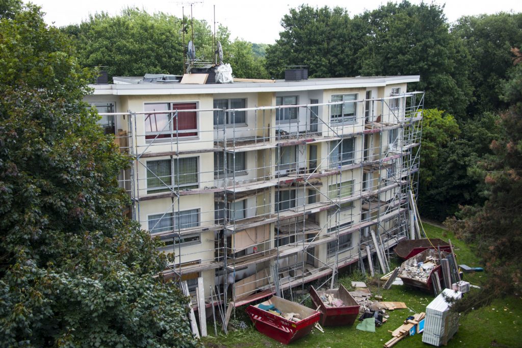Flachdachsanierung in Dortmund: Alter Zustand