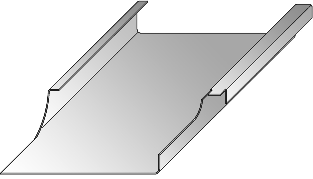 Blechscharen ausklinken - Doppelstehfalzbleche in Gevelsberg kaufen