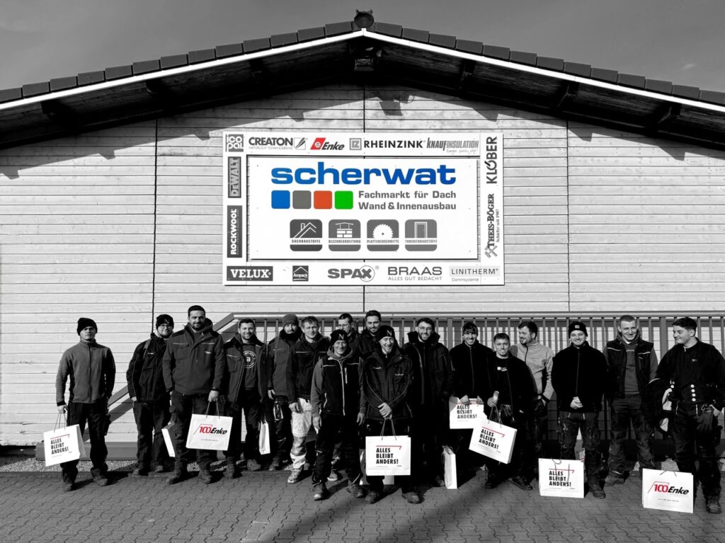 Gruppenfoto mit allen Teilnehmern beim Enke Praxisworkshop bei Scherwat in Gevelsberg