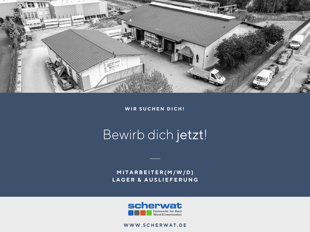 Scherwat Fachmarkt in Gevelsberg: Jobangebot (Lager und Auslieferung)